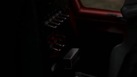 Plane pilot panel devices closeup Stock Footage 155410096