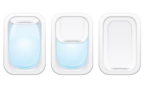 Plane porthole vector illustration Stock Illustration