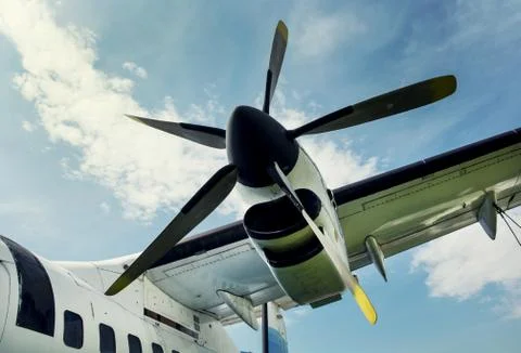 Plane propeller retro style Stock Photos