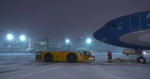 Plane puller Stock Footage 148395708