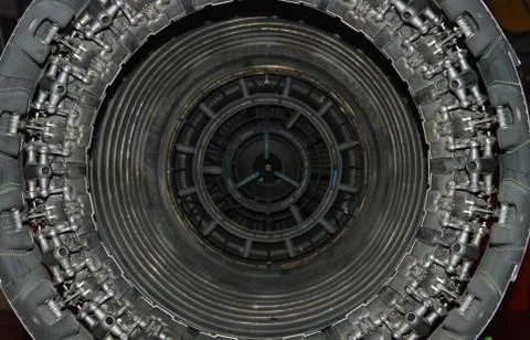 Plane reactor technical details Stock-Fotos