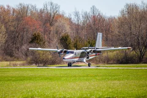 Plane ready to fly Stock Photos