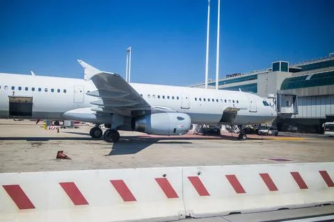 Plane is ready to load cargo Stock Photos