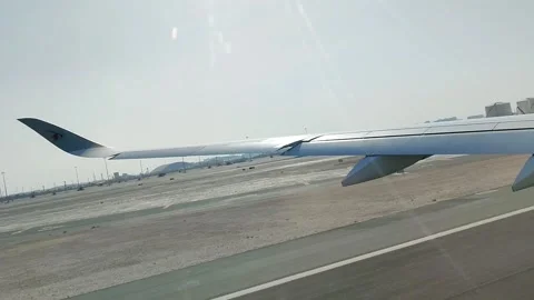 Plane ready to take off Video stock 285255912