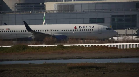 Plane on the Runway Stock Footage 35478304