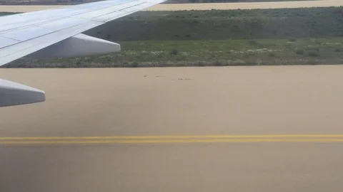 Plane is on the runway Stock-Footage 74109255