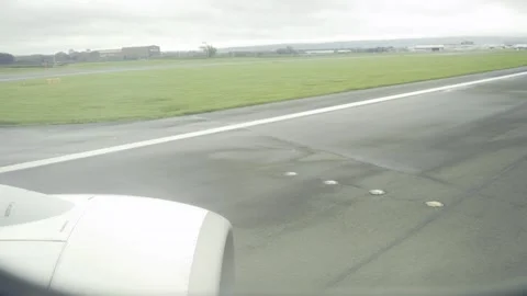 Plane on runway Stock Footage 133576907
