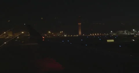 Plane On Runway Stock Footage 168113558