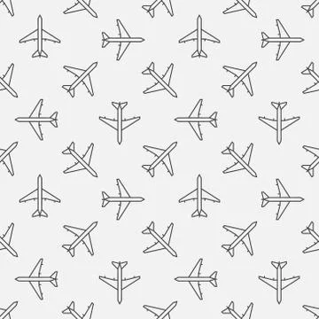 Plane seamless pattern Stock Illustration