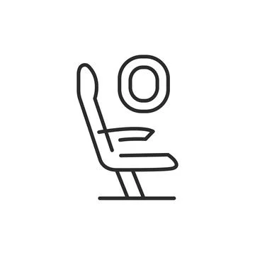 Plane seat icon Stock Illustration