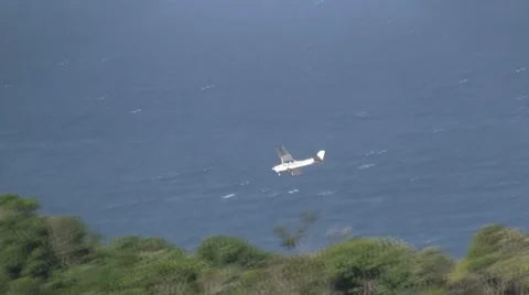 Plane seems to crash Stock Footage 7731695