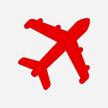 Plane sign symbol. Stock Illustration