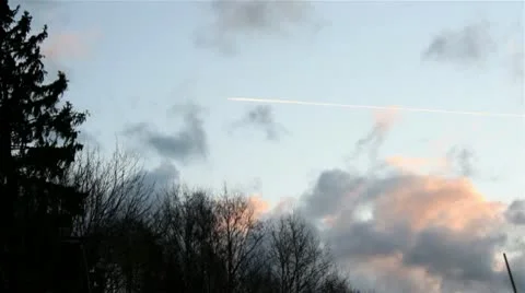 Plane in the skies Stock Footage 10580348