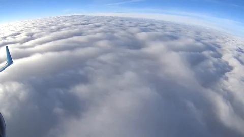 The plane in the sky above the clouds Stock Footage 121641068