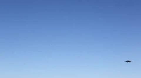 Plane in sky Stock Footage 11439231