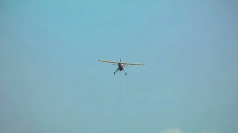 Plane in the sky Stock-Footage 38334629