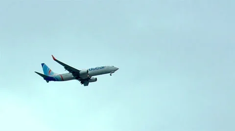 Plane in the Sky Stock Footage 61629469