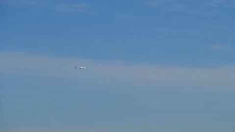 A plane in the the sky Video stock 124749651