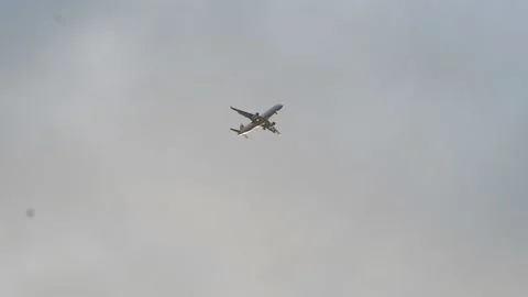 Plane in the Sky Stock Footage 224916834