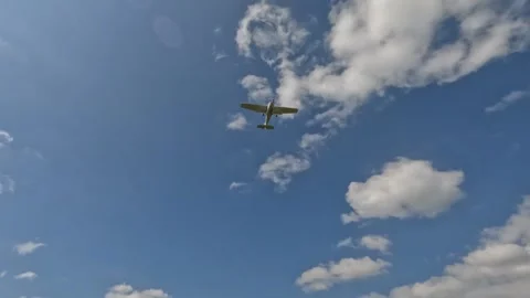 Plane In Sky Stock Footage 250303930