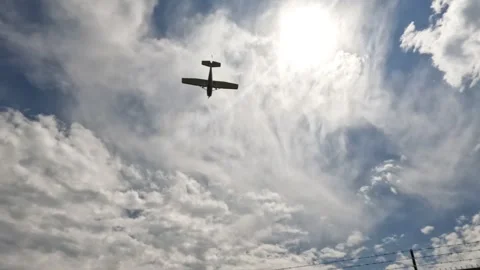 Plane In Sky Stock Footage 250303955