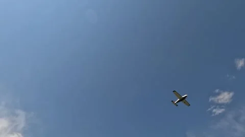 Plane In Sky Stock Footage 250344007