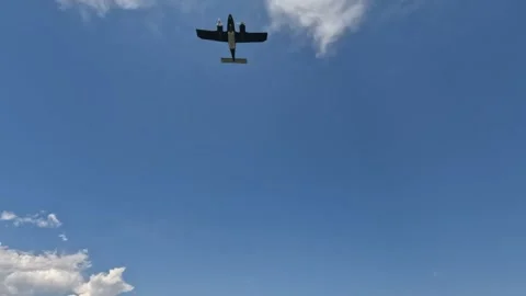 Plane In Sky Stock Footage 250409749