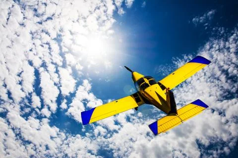 Plane in the Sky Stock Photos