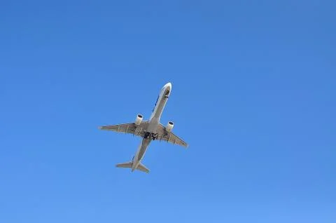 Plane in the sky Stock Photos