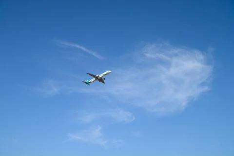 Plane in the sky Foto stock