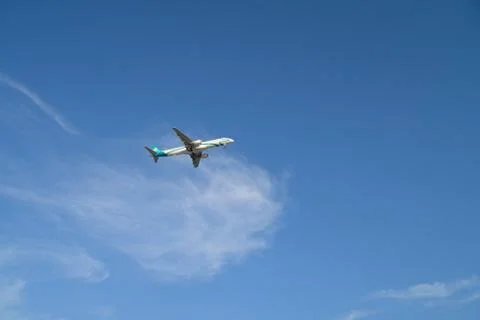 Plane in the sky Stock Photos