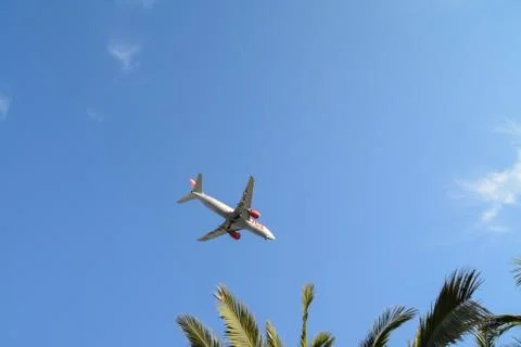 Plane in the sky Stock Photos