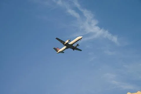 Plane in the sky Stock Photos