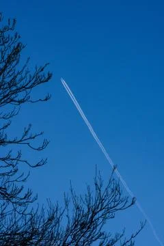 Plane in the sky Foto stock