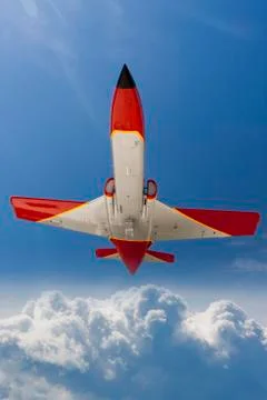 Plane in the sky Stock Photos