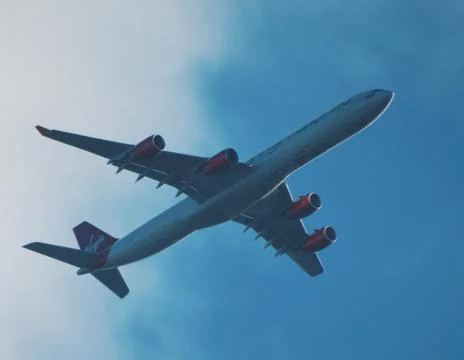 Plane in the sky 스톡 사진