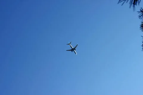 A plane in the sky Stock Photos