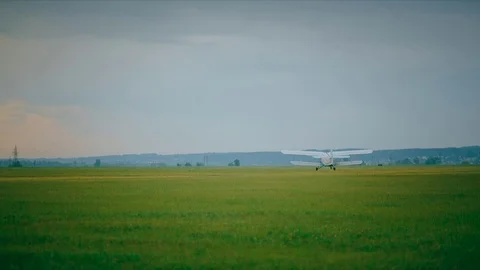 Plane in slow motion Video stock 94066144