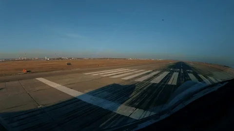 The plane soars into the sky Stock Footage 122038037