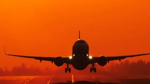 Plane start redsky hd P5 04208 Stock Footage 106307607