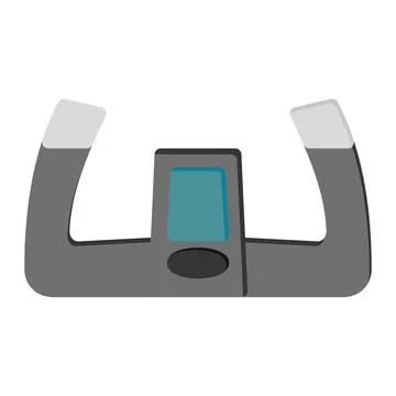 Plane Steering icon in Flat Style. Color Fill Stock Illustration