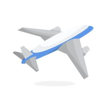 Plane symbol. Air transport silhouette. Airplane illsutration Stock Illustration