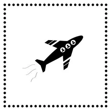 Plane symbol Stock Illustration