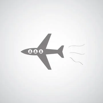Plane symbol set Stock Illustration