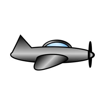 Plane symbol on white. Stock Illustration
