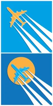 Plane symbols Stock Illustration
