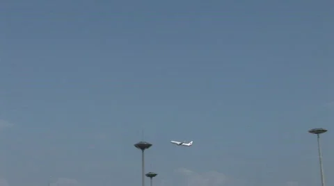 Plane Take-off 2 Stock Footage