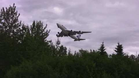 Plane take-off 3 Alaska Stock Footage 33061137
