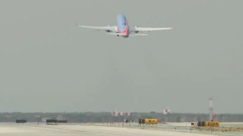 Plane Take Off Stock Footage 10679916