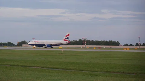 Plane Before Take Off Stock Footage 41062048